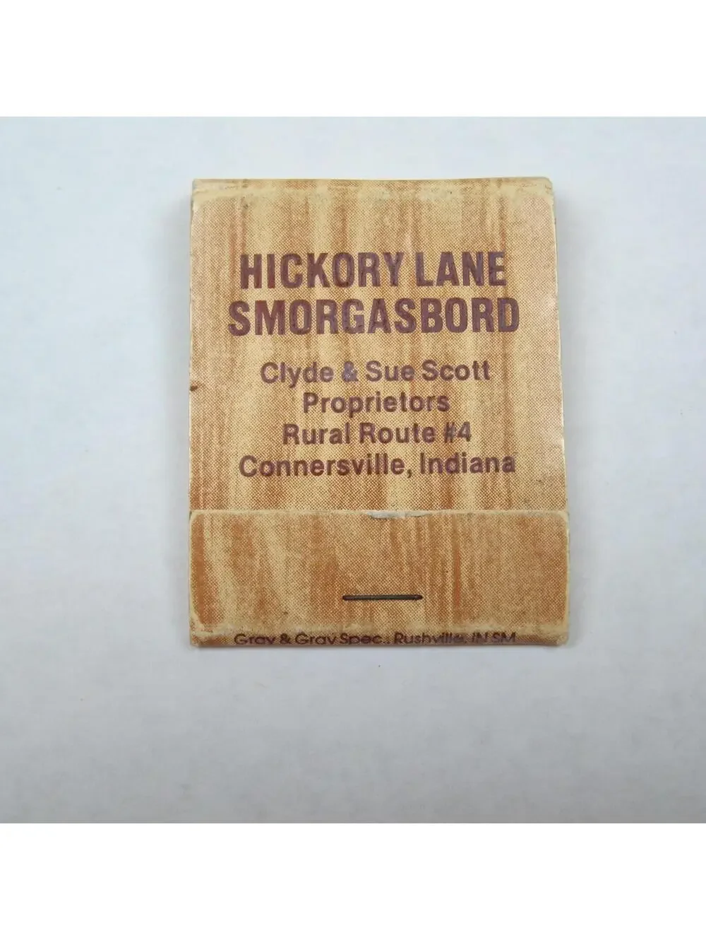 4 Matchbooks Indiana Bill Knapp's Hickory Lane The Rustic Cabin Back 4o Junction